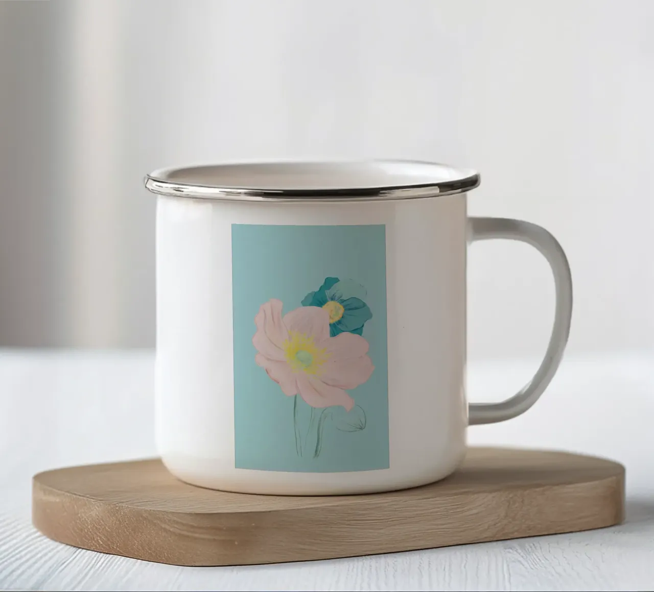 Pastel Wildflower Print for Spring Vibes tazza in smalto da janine.aigner.work