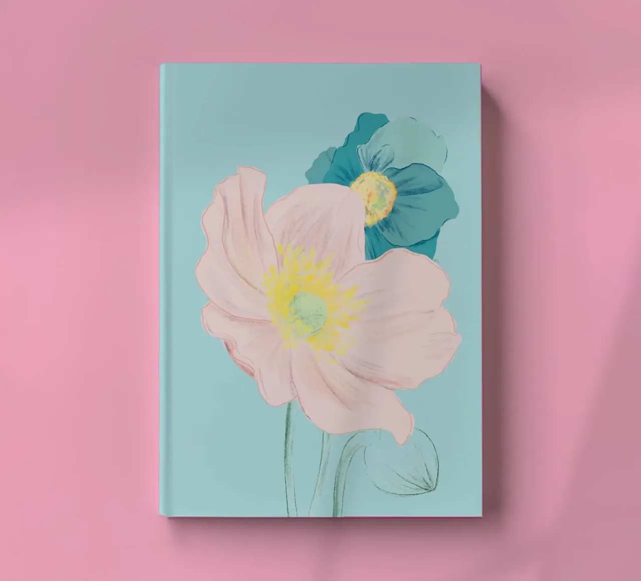 Pastel Wildflower Print for Spring Vibes notebook by janine.aigner.work