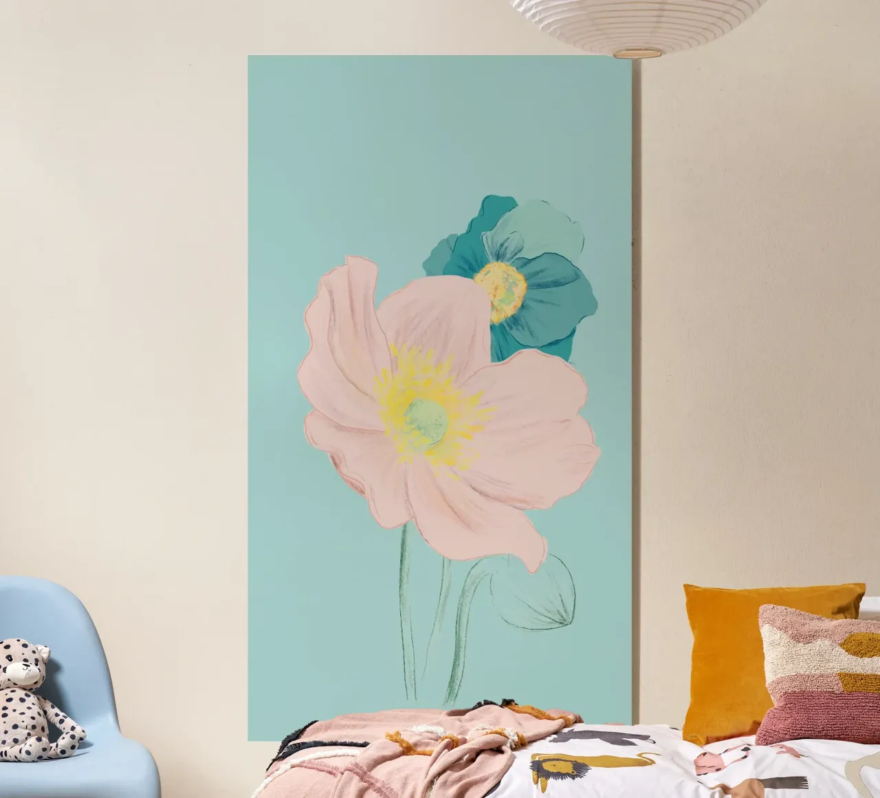 Pastel Wildflower Print for Spring Vibes plexiglass da janine.aigner.work