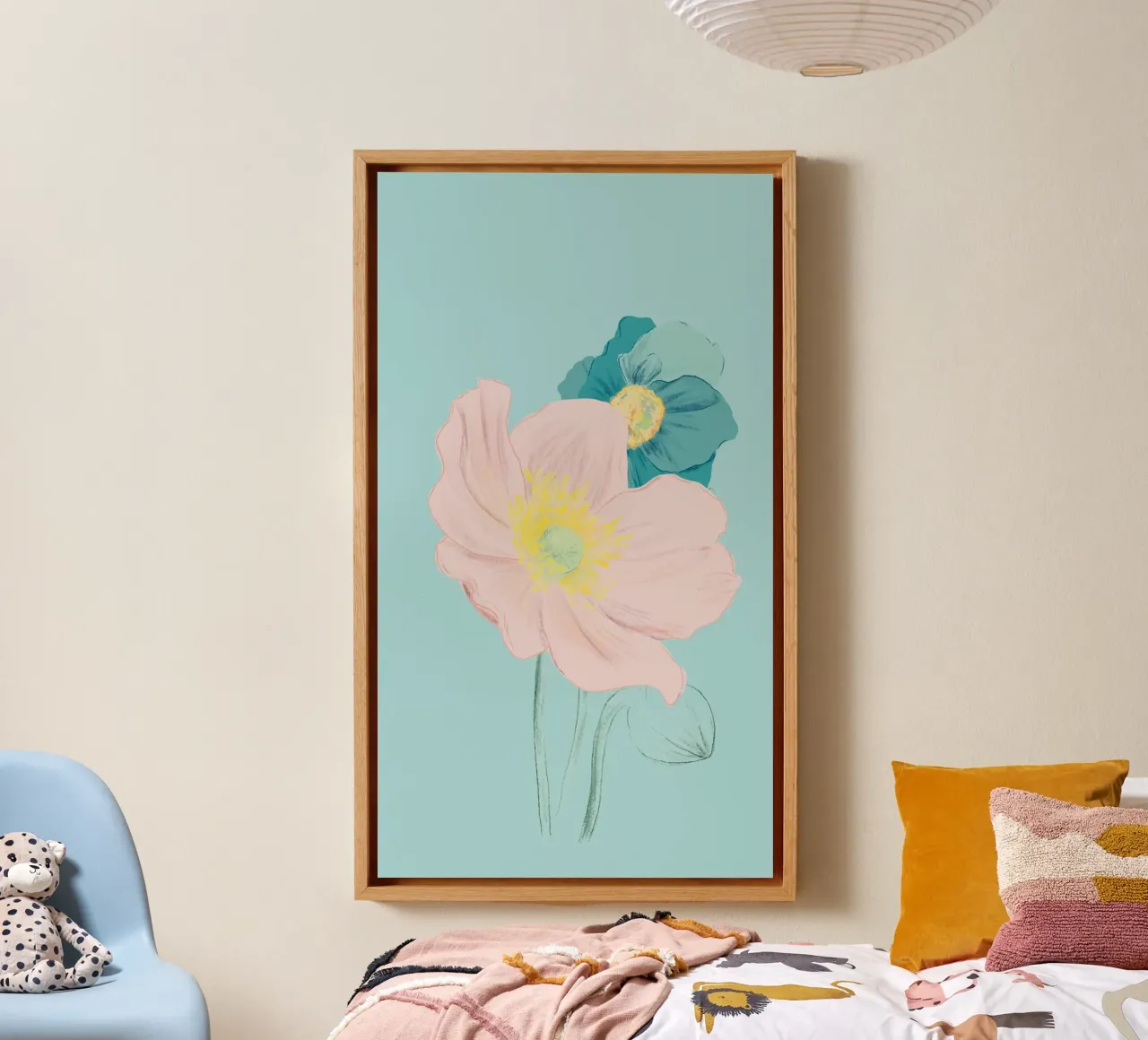 Pastel Wildflower Print for Spring Vibes tela da janine.aigner.work