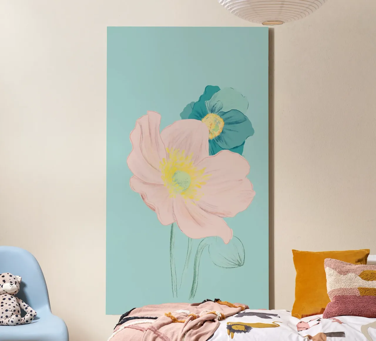 Pastel Wildflower Print for Spring Vibes tela da janine.aigner.work