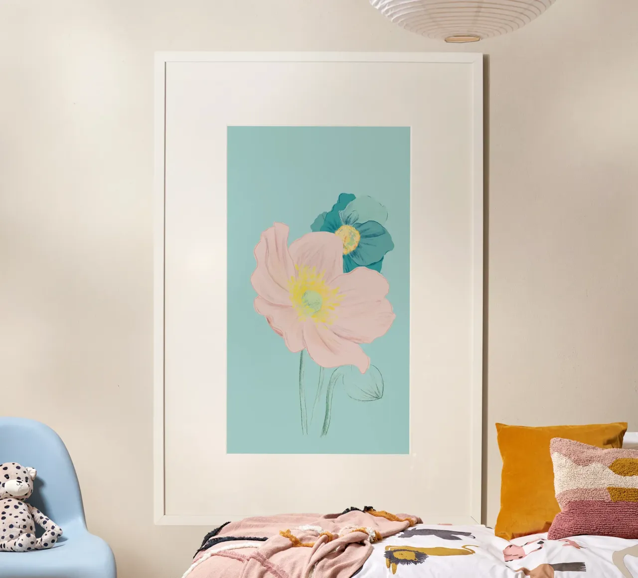 Pastel Wildflower Print for Spring Vibes poster da janine.aigner.work
