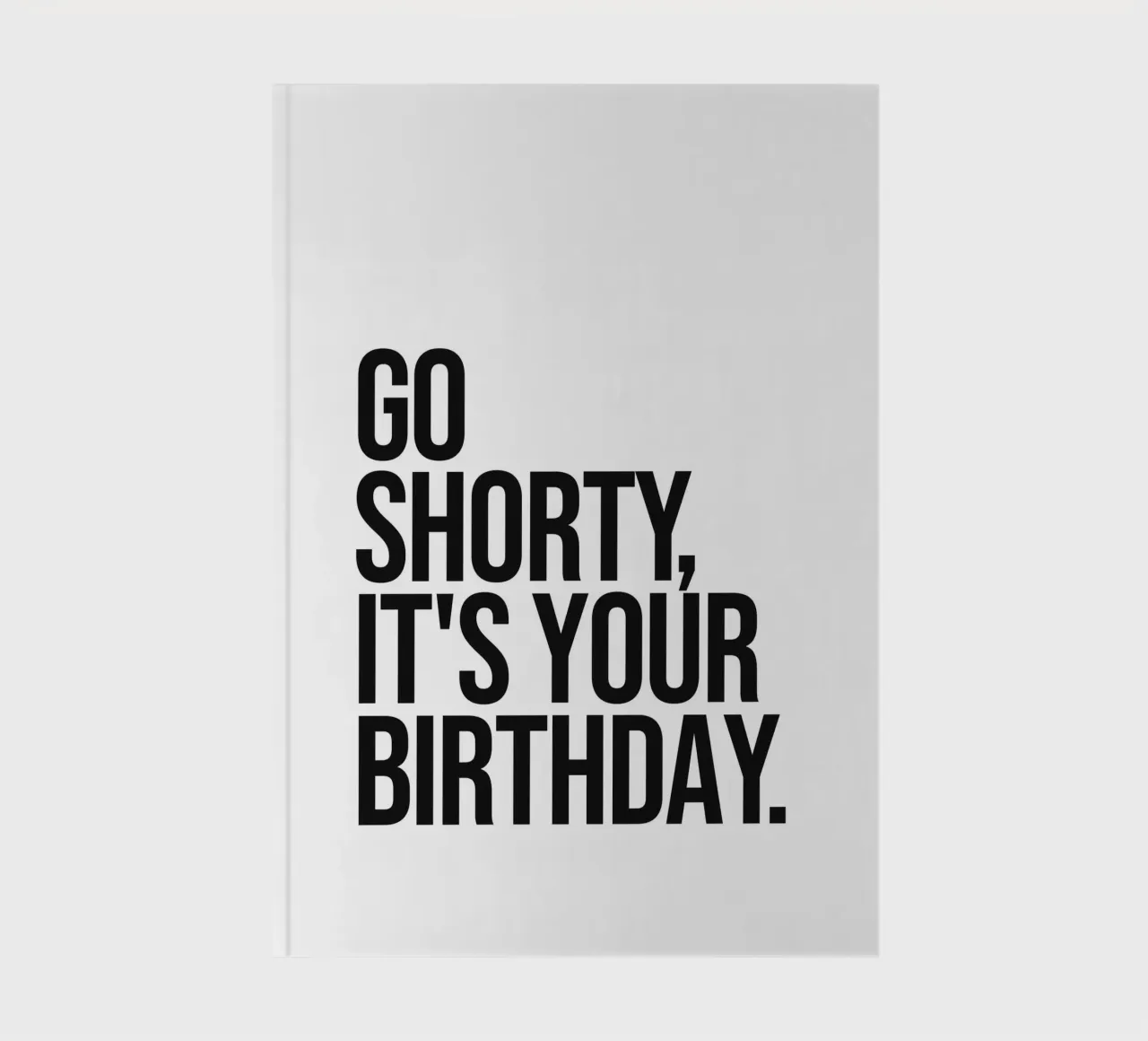 C'est ton anniversaire Citation carnet de notes de Paigaam Studio