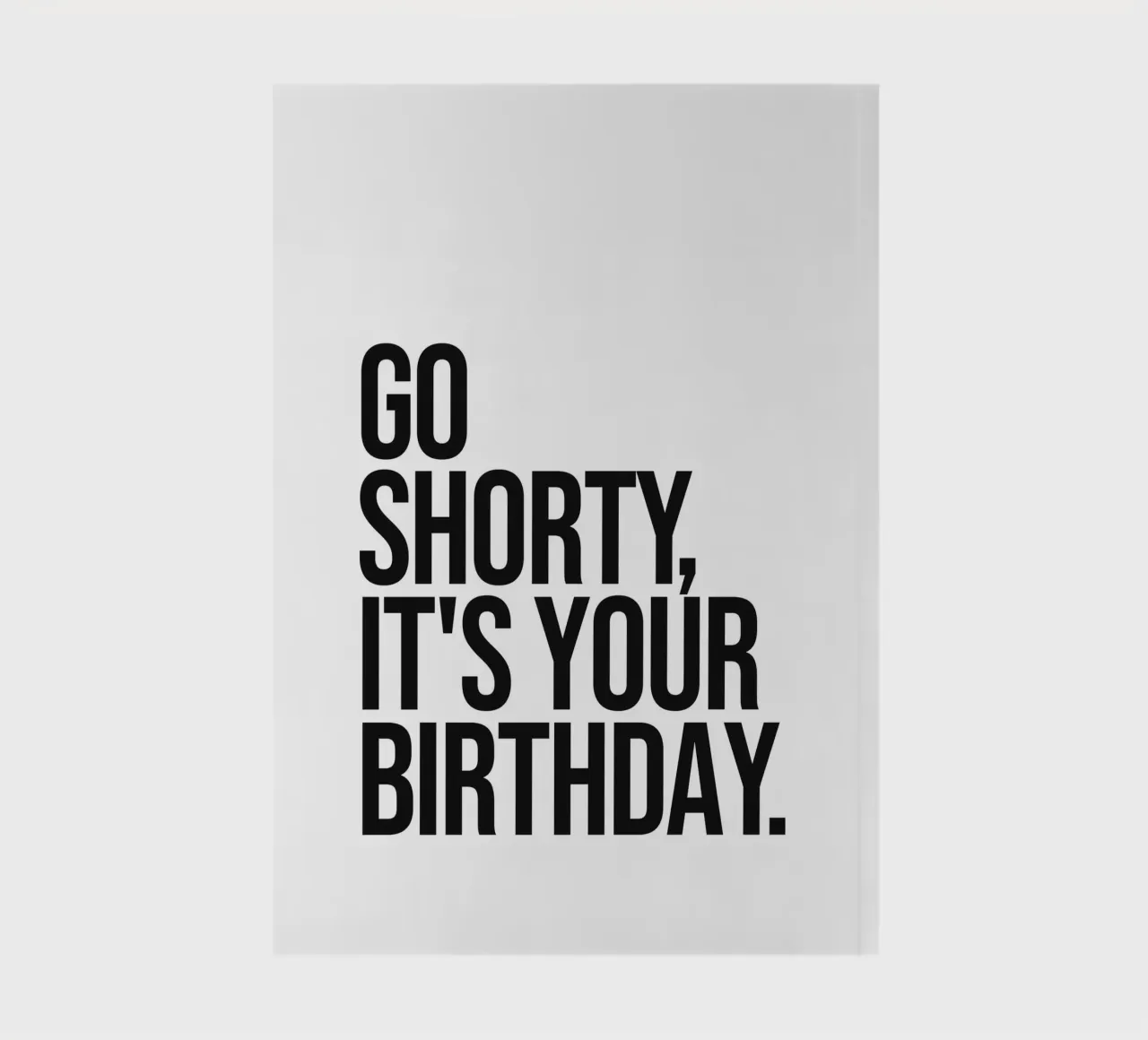 C'est ton anniversaire Citation carnet de notes de Paigaam Studio