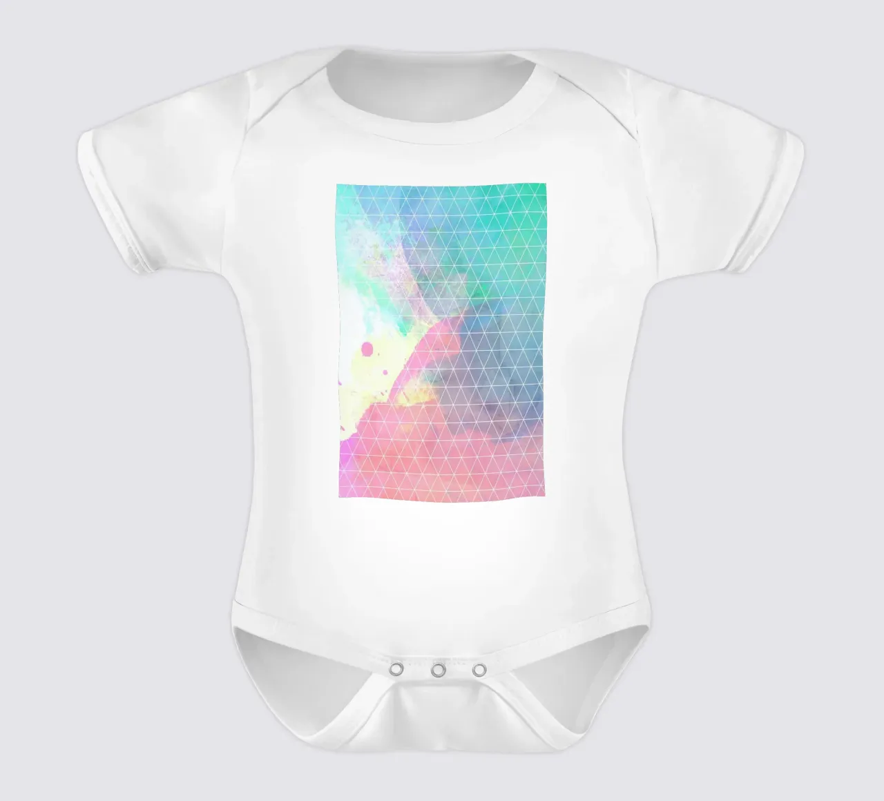 Geometric Shadows body neonato maniche corte da cafelab