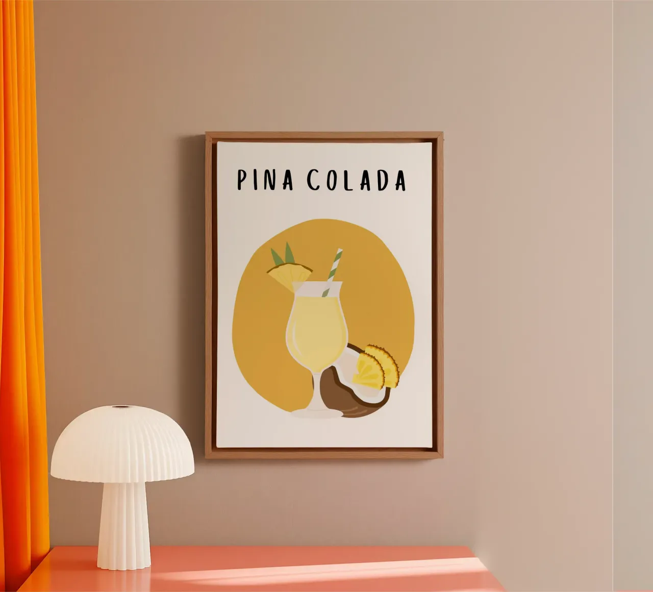 Pina Colada canvas met Baklijst van Idées & Création