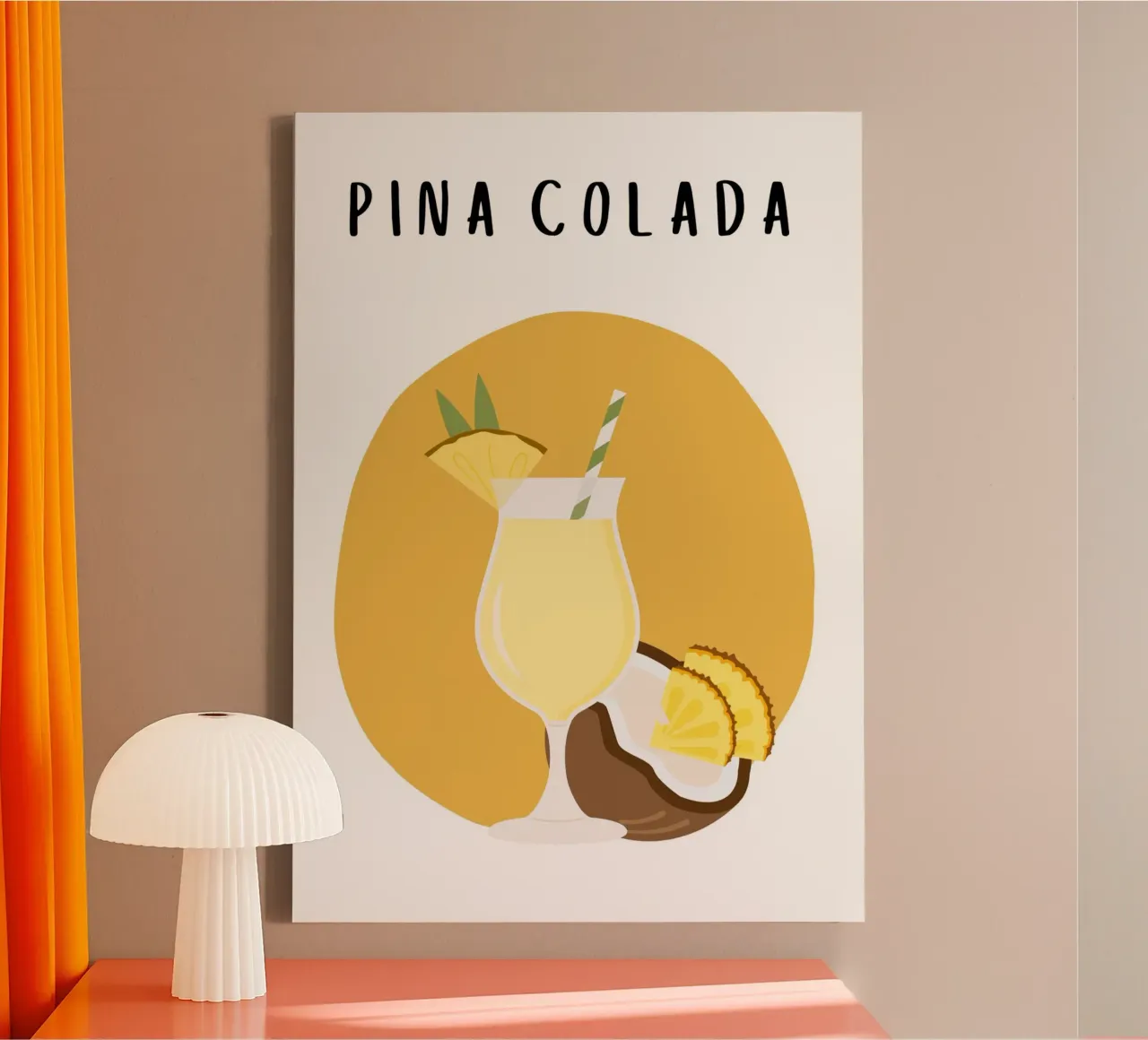 Pina Colada canvas met Baklijst van Idées & Création