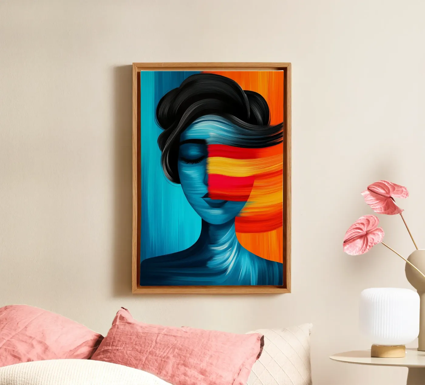 Between two worlds canvas by melipo-art