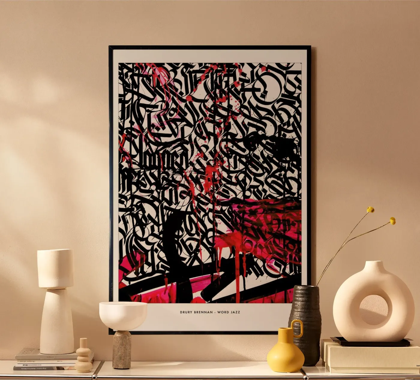 Word Jazz poster da Drury Brennan
