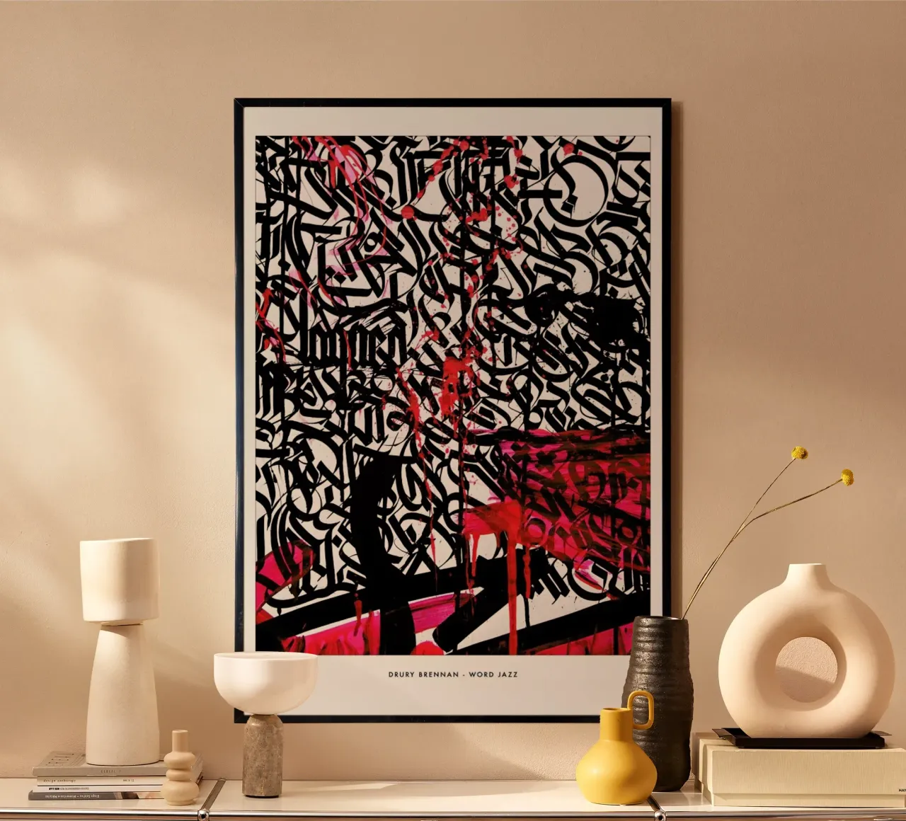 Word Jazz poster da Drury Brennan