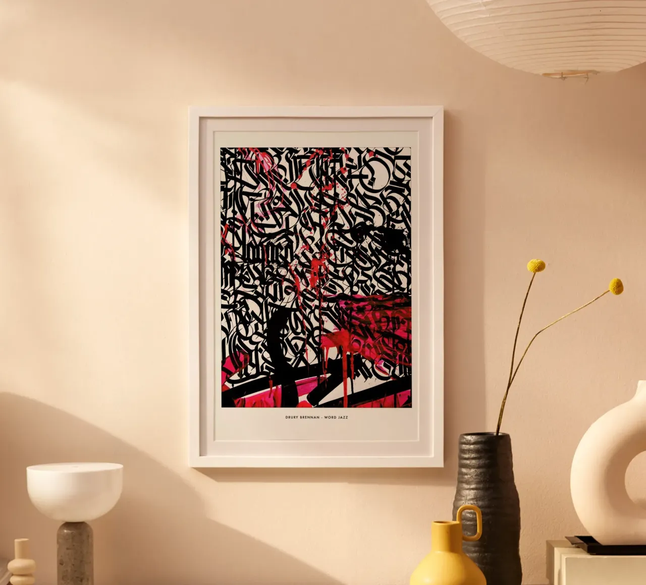 Word Jazz poster da Drury Brennan