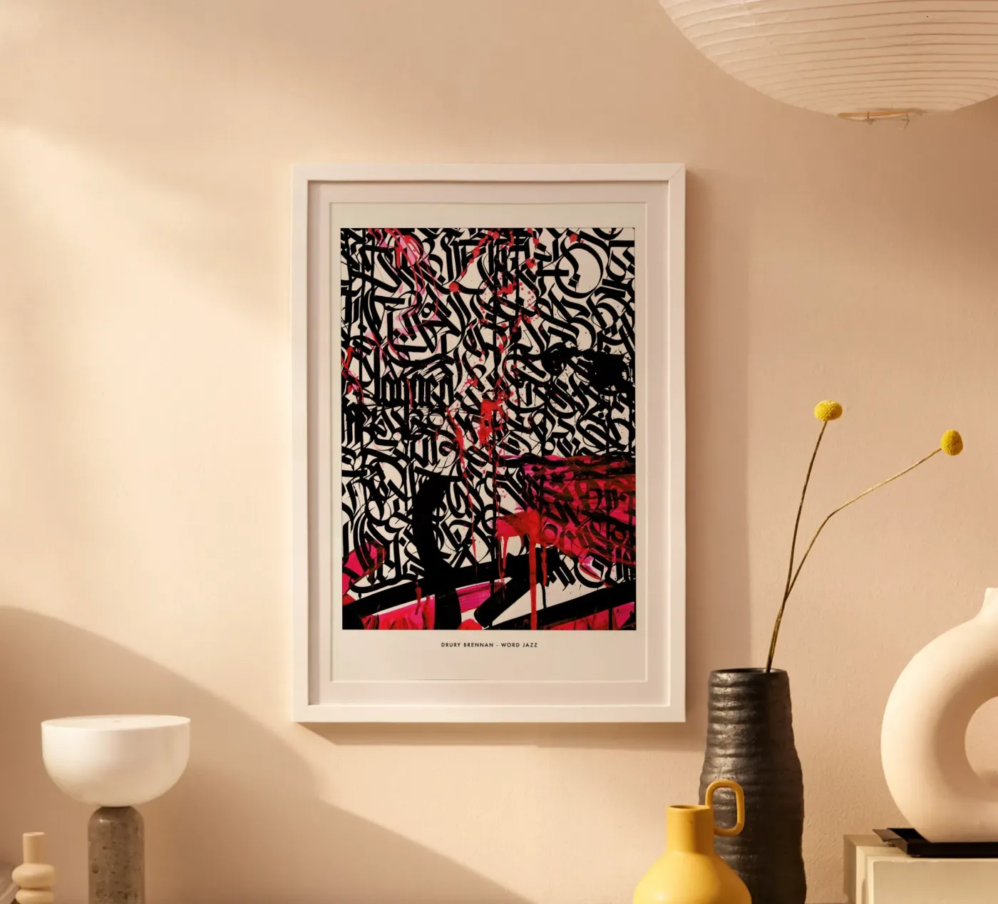 Word Jazz poster da Drury Brennan