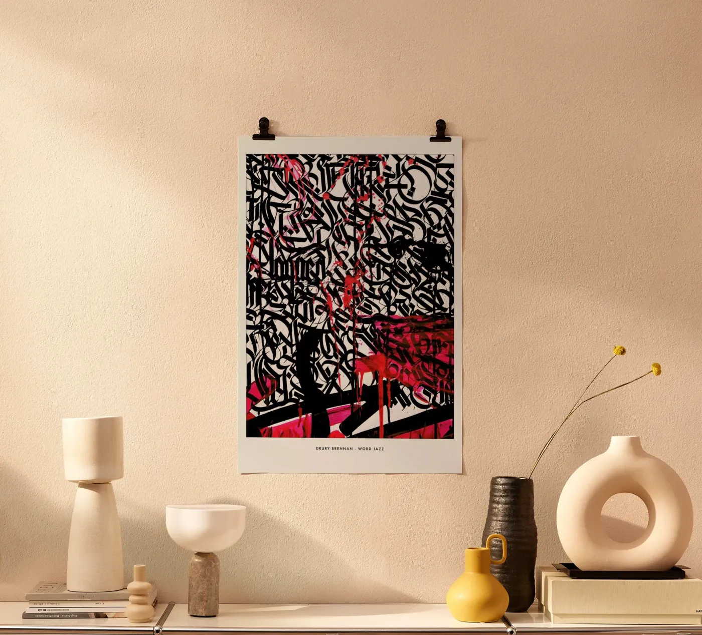 Word Jazz poster da Drury Brennan