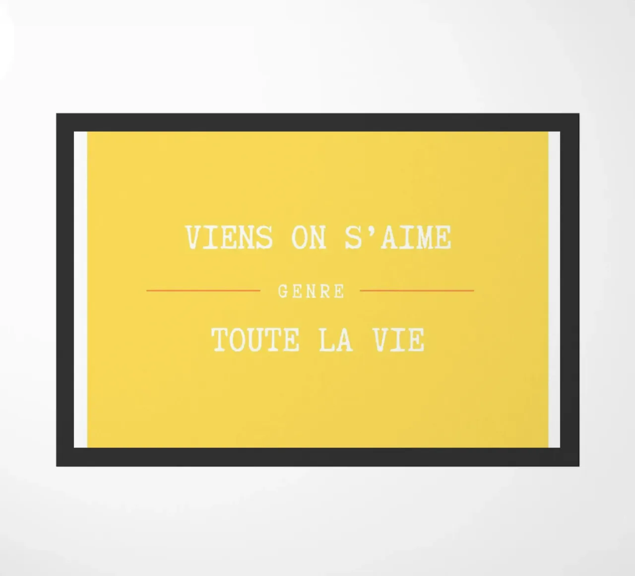Viens on s'aime (Jaune) zerbino da Idées & Création
