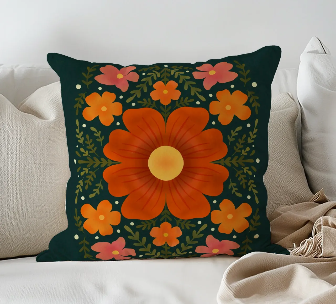 Fiori d'arancio cuscino da Wackapacka