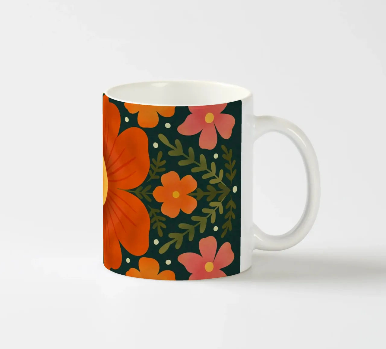 Fiori d'arancio tazza in ceramica da Wackapacka