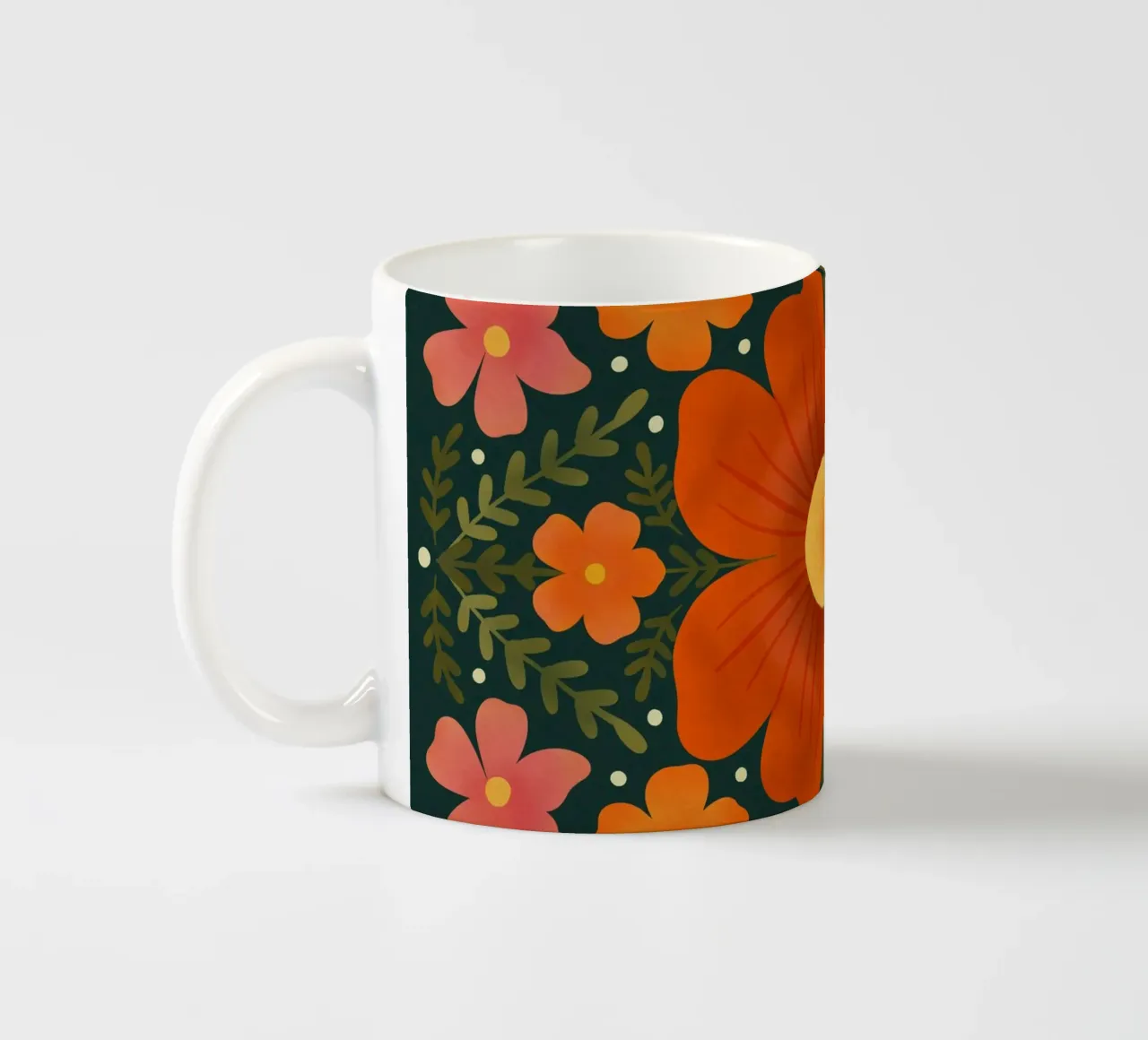Fiori d'arancio tazza in ceramica da Wackapacka