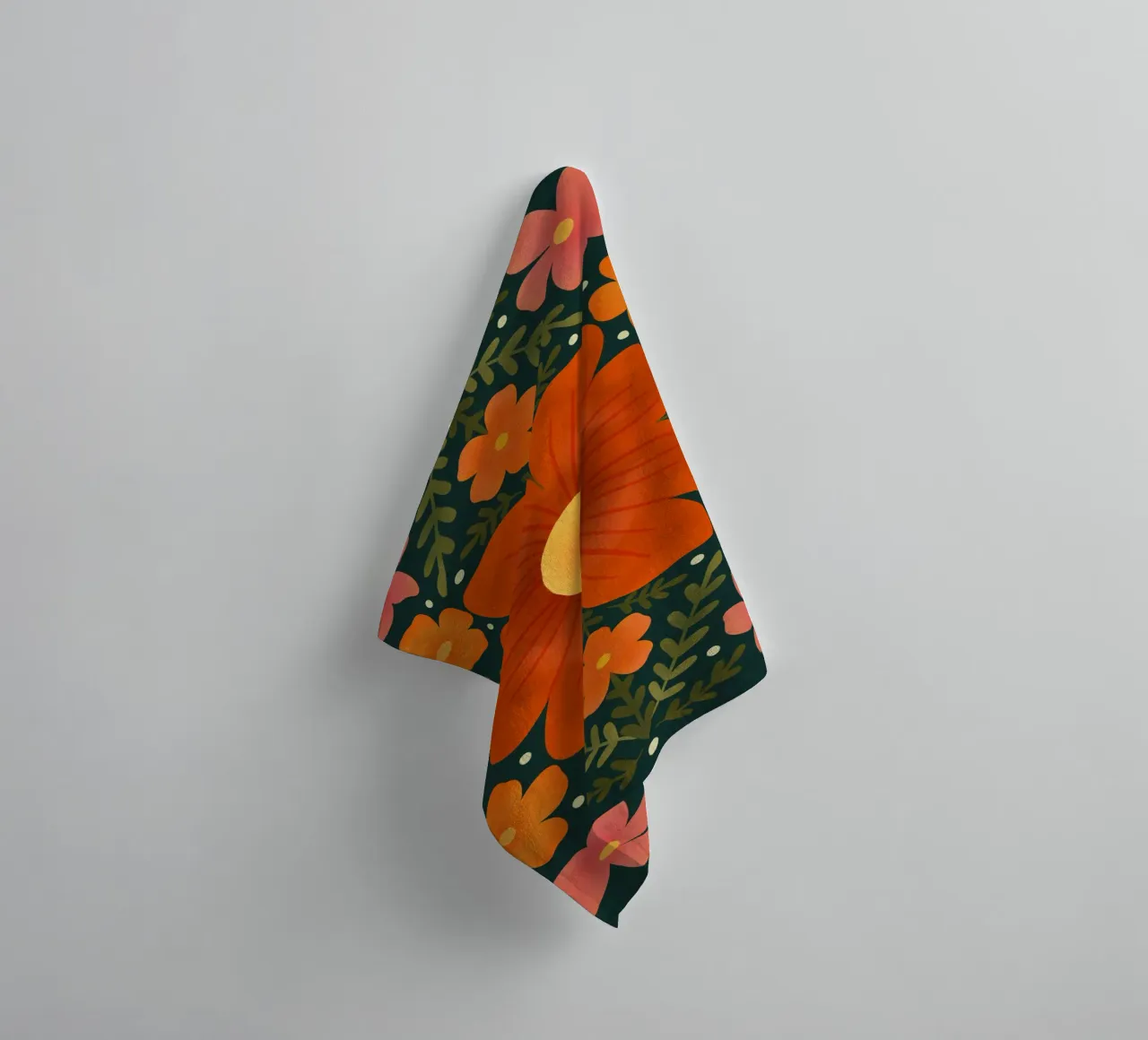 Fiori d'arancio asciugamano da bagno da Wackapacka