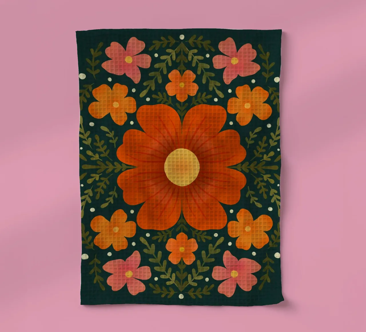 Fiori d'arancio canovaccio da cucina da Wackapacka