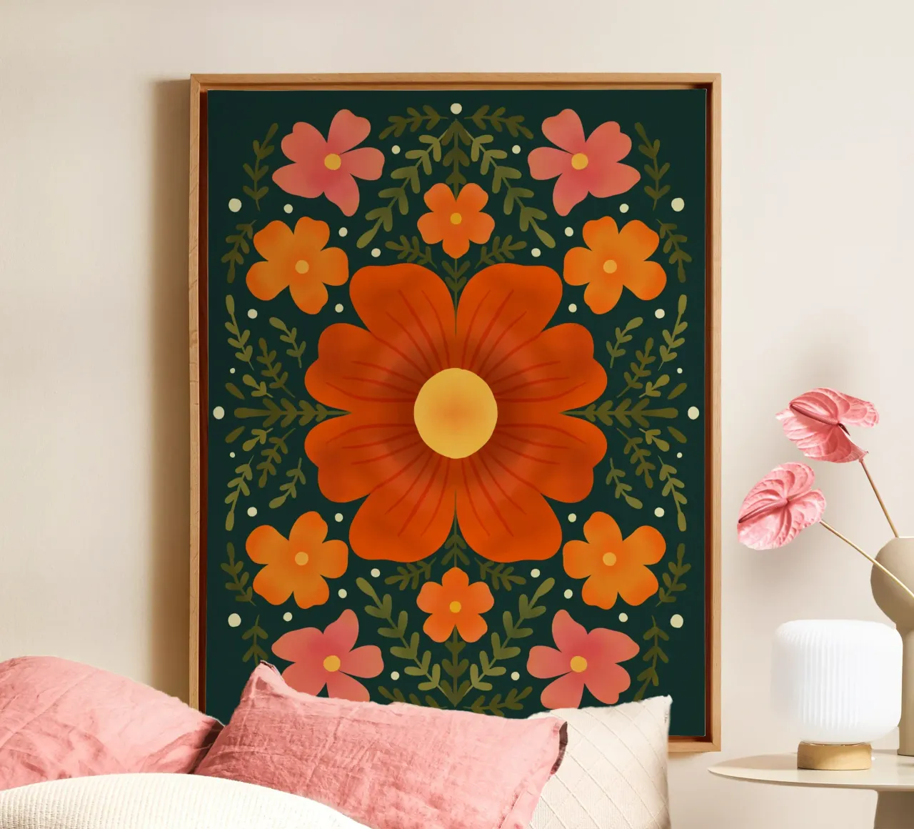 Fiori d'arancio tela con Cornice a cassetta da Wackapacka
