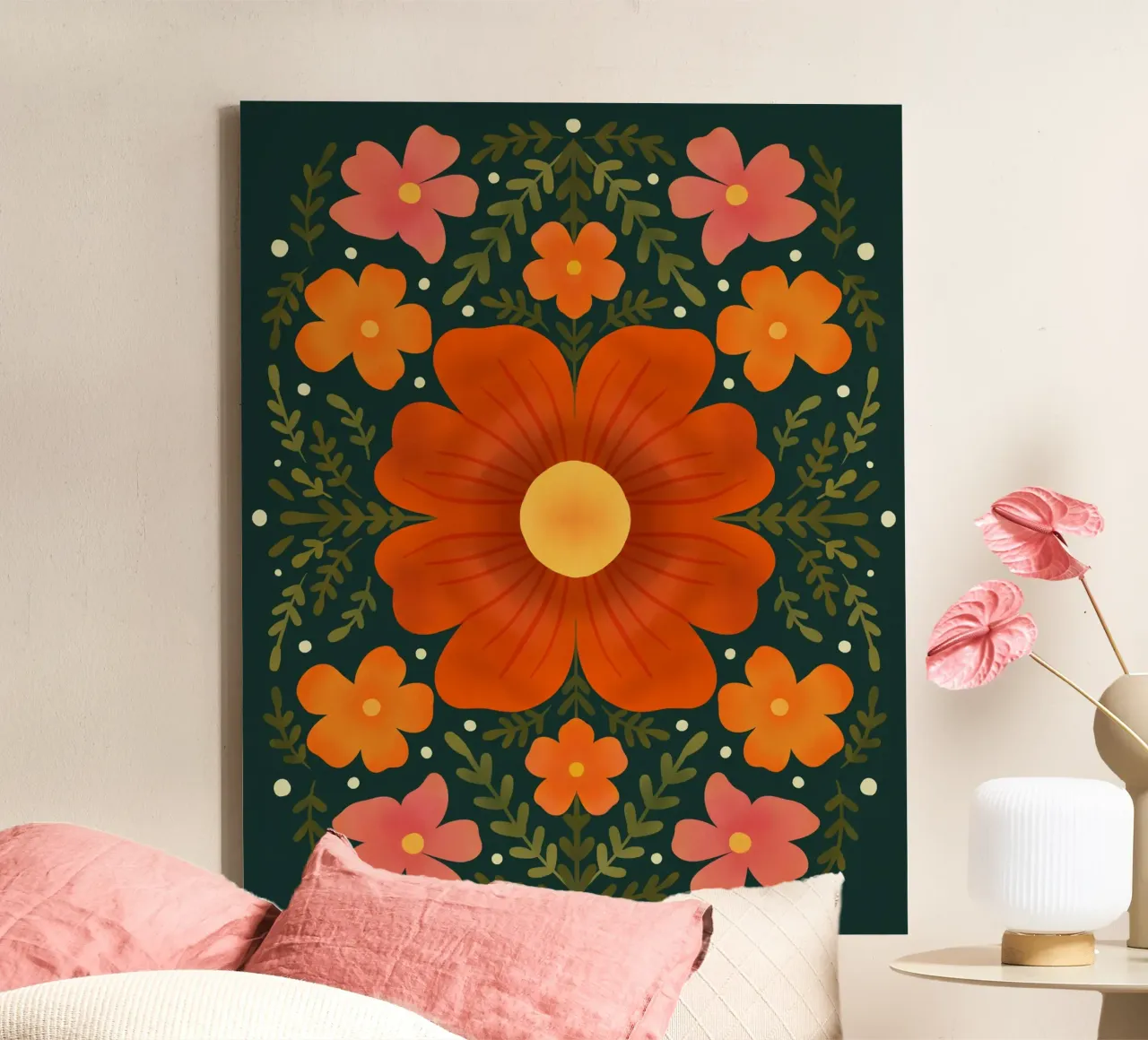 Fiori d'arancio tela con Cornice a cassetta da Wackapacka