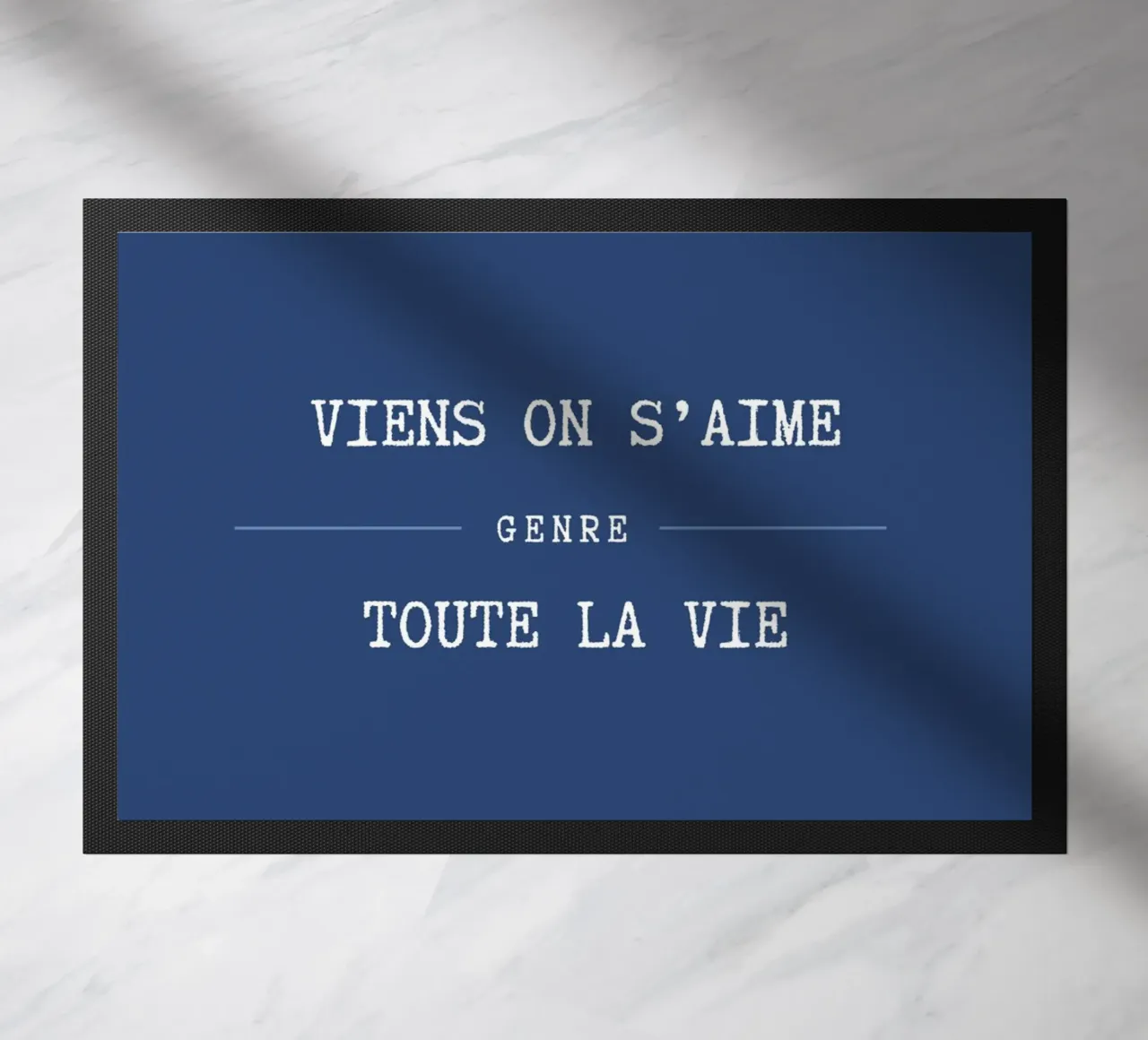 Viens on s'aime (Bleu) zerbino da Idées & Création