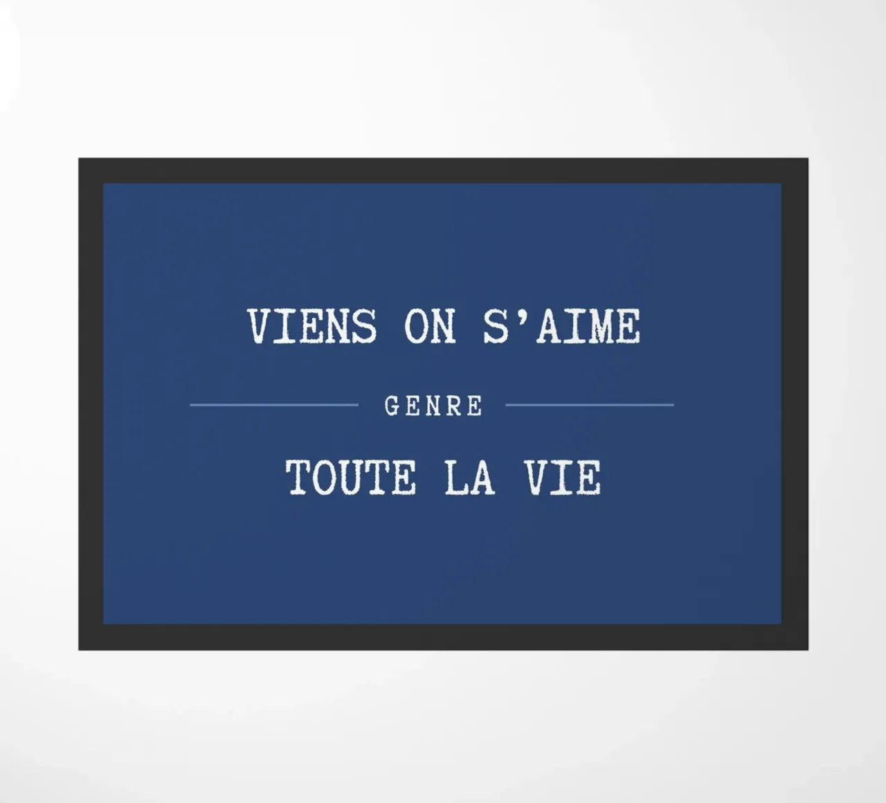 Viens on s'aime (Bleu) zerbino da Idées & Création