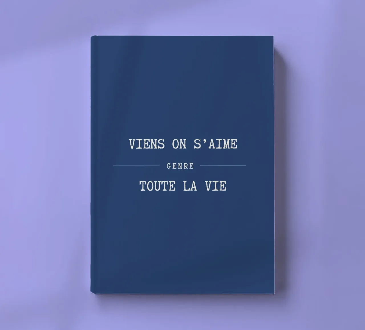 Viens on s'aime (Bleu) notebook by Idées & Création