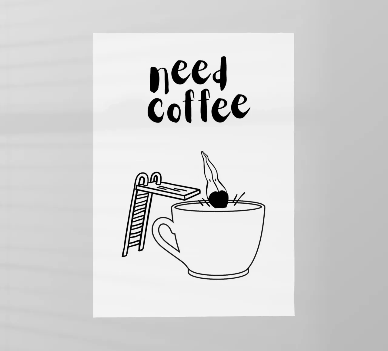 Need Coffee pellicola backlit da Idées & Création