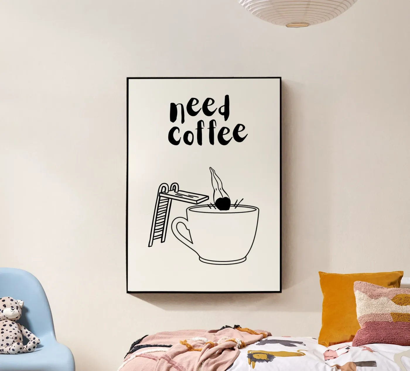 Need Coffee plexiglass da Idées & Création