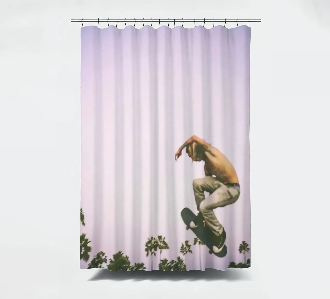 Skate Dreams shower curtain by Chris Abatzis