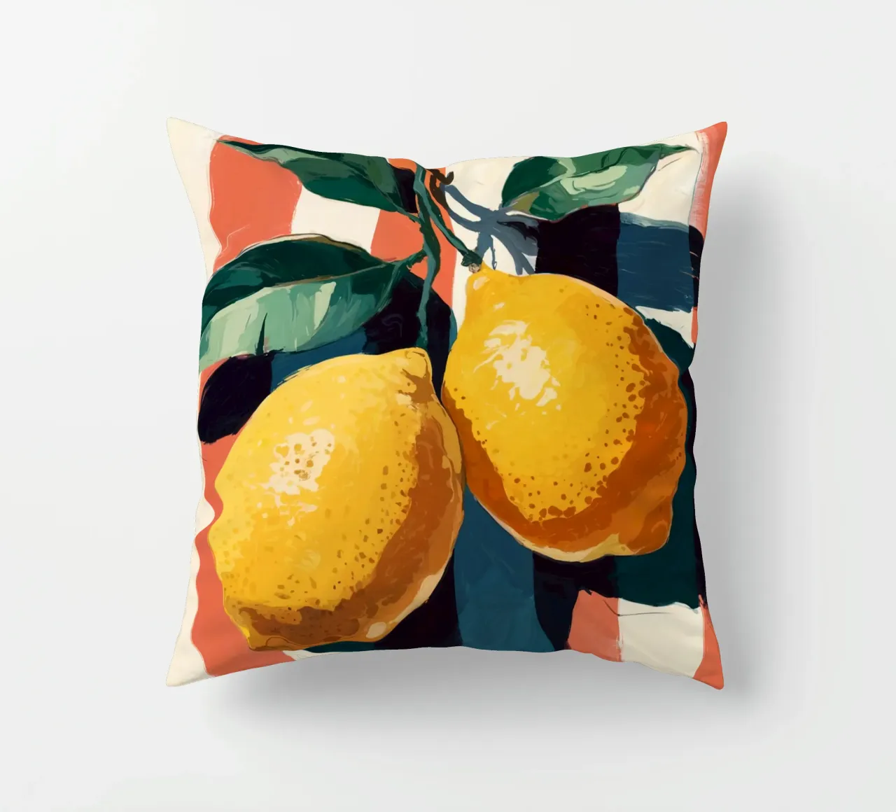 Limoni su una striscia cuscino da logic