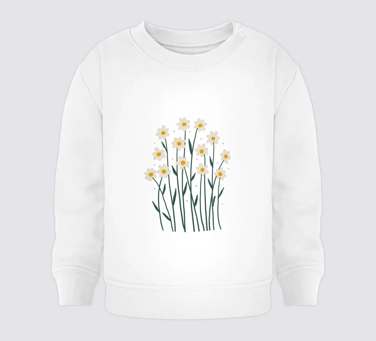 Margherite semplici - pervinca felpa neonato da Wackapacka