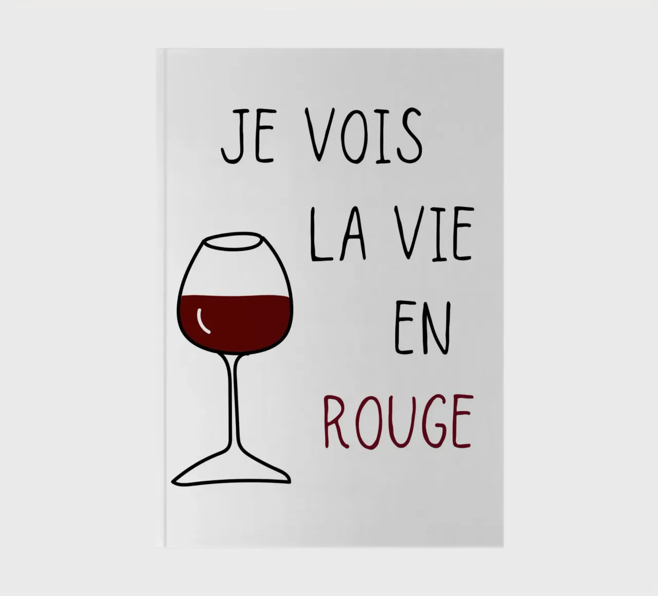 La vie en rouge carnet de notes de Idées & Création