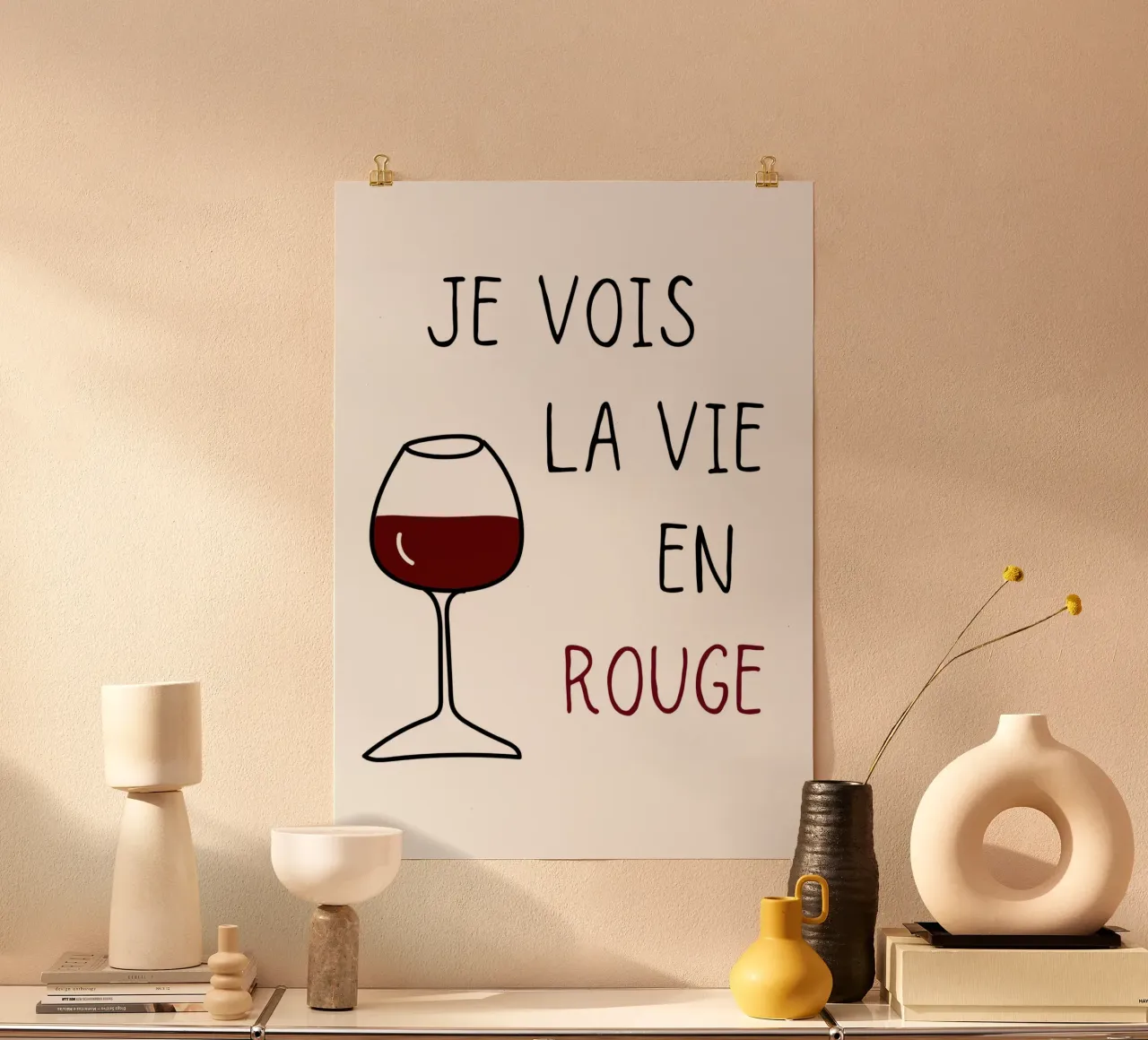 La vie en rouge poster da Idées & Création