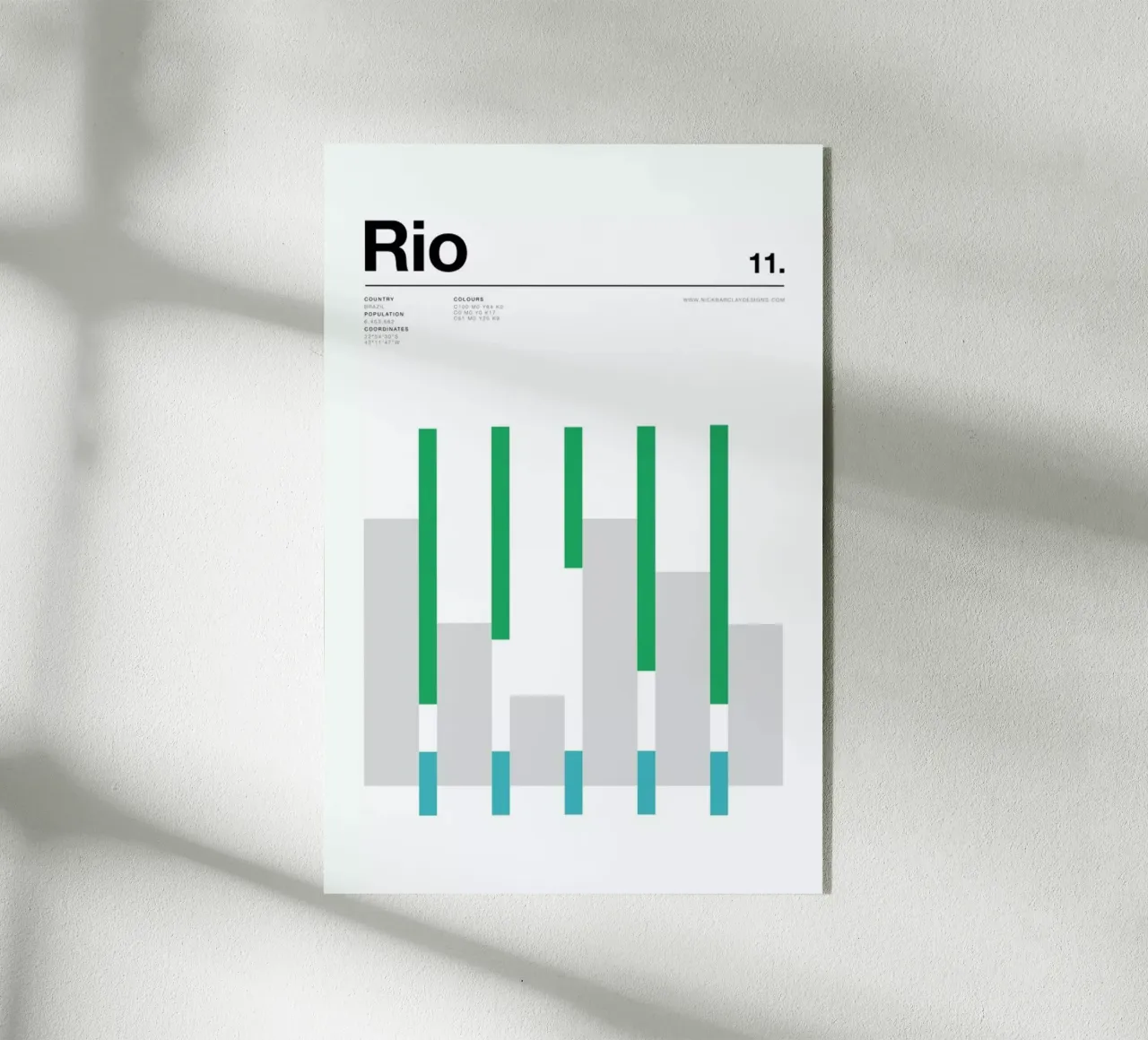 Rio acrylic glass by Nick Barclay