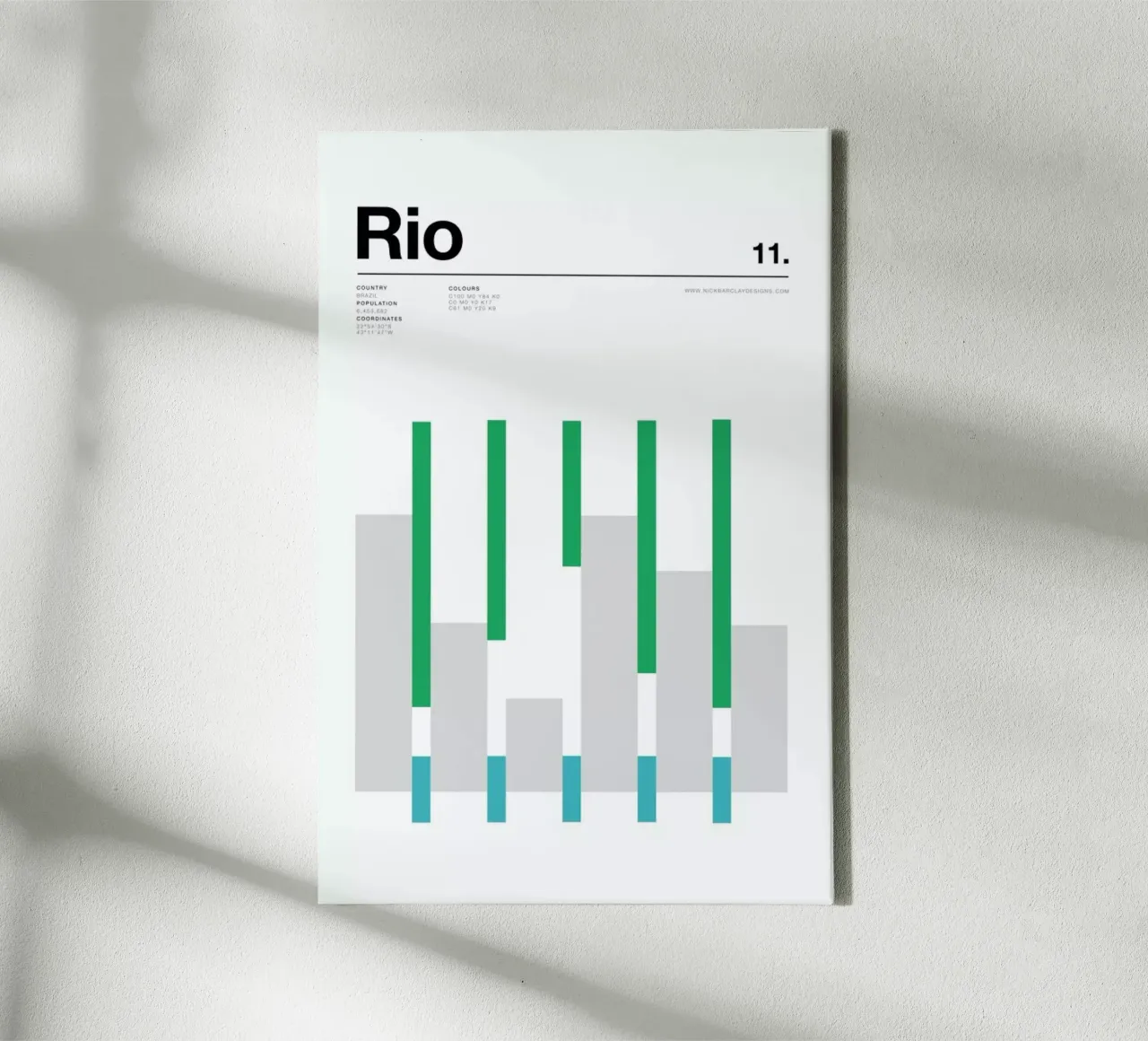 Rio tela con Cornice a cassetta da Nick Barclay