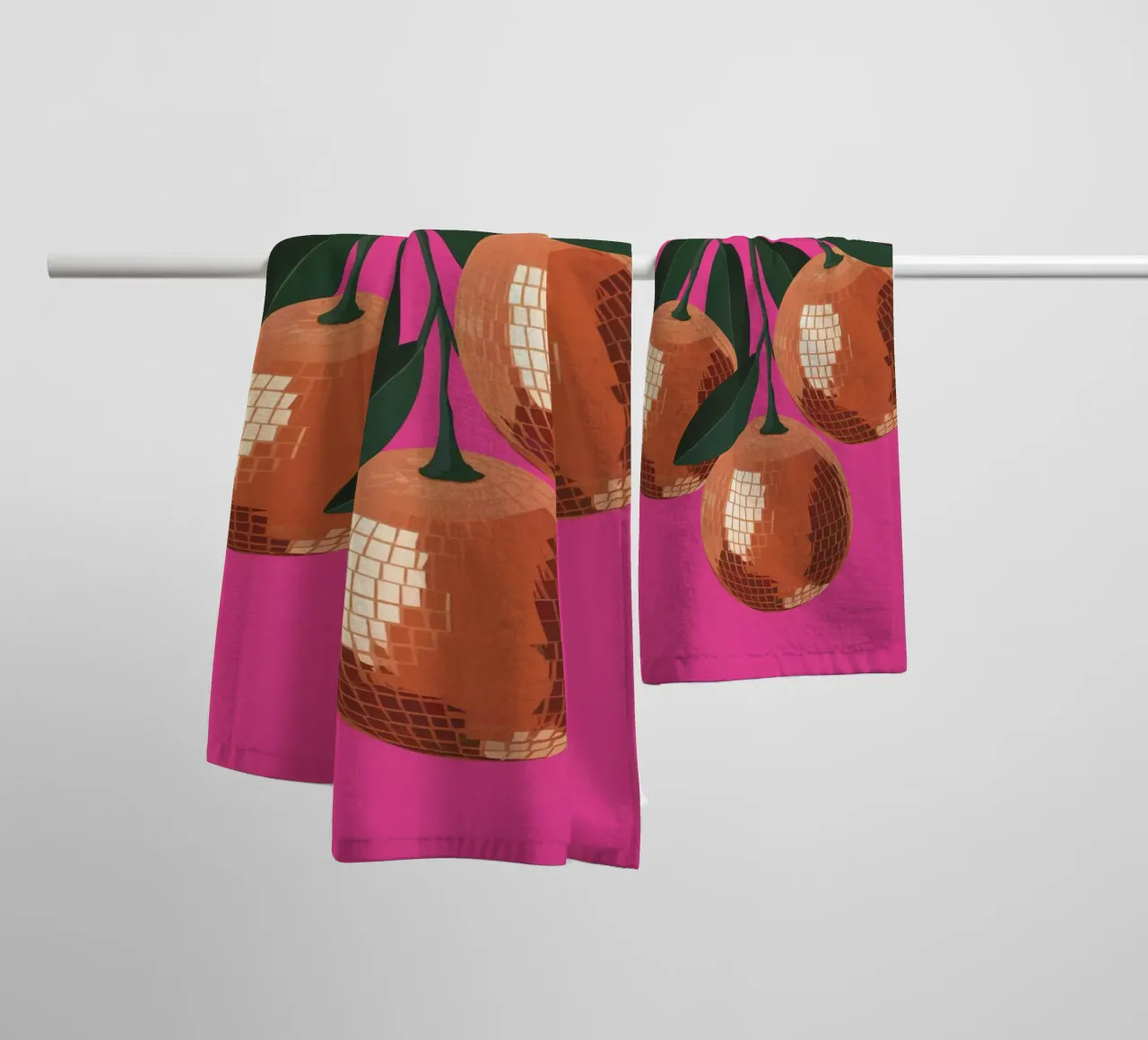 Tangerines On A Branch towel by logic