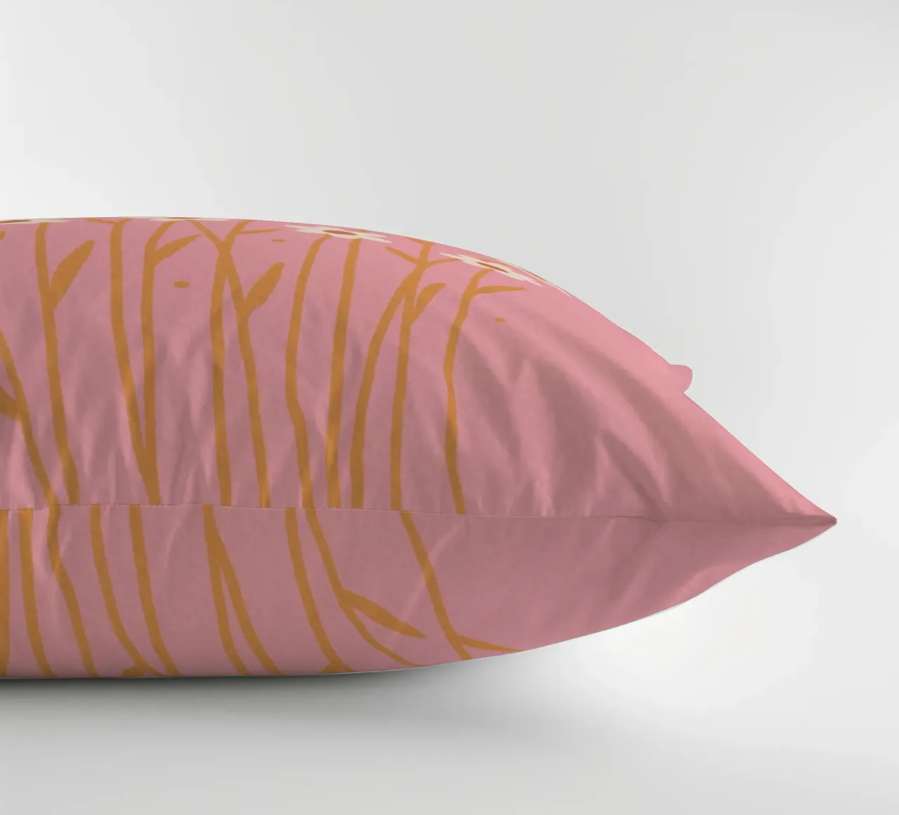 Margherite semplici - rosa e arancione cuscino da Wackapacka