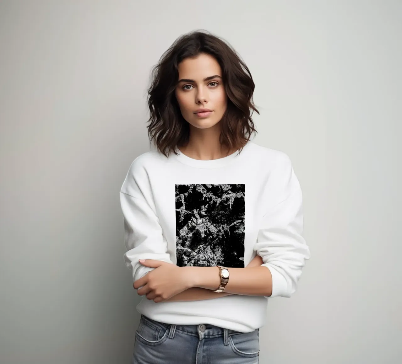 Rock Pattern 1 sweatshirt van Chris Abatzis