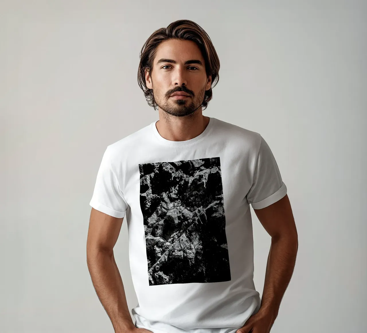 Rock Pattern 1 T-Shirt von Chris Abatzis