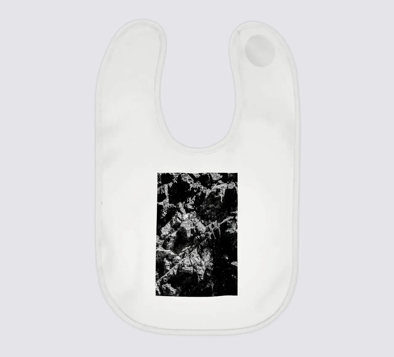 Rock Pattern 1 baby bib by Chris Abatzis