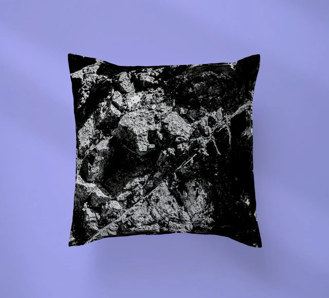 Rock Pattern 1 decorative cushion by Chris Abatzis