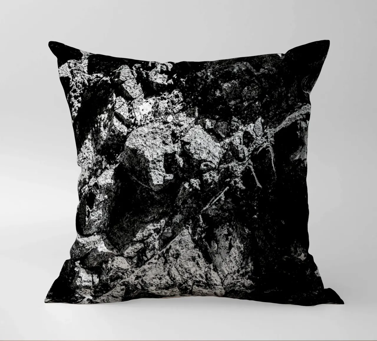 Rock Pattern 1 decorative cushion by Chris Abatzis