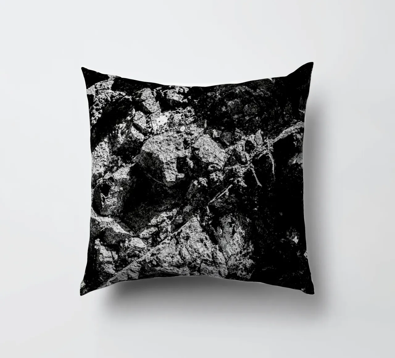 Rock Pattern 1 decorative cushion by Chris Abatzis