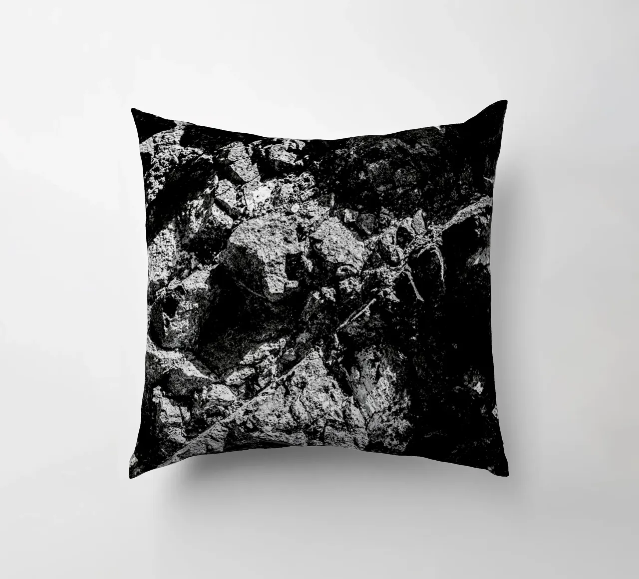 Rock Pattern 1 decorative cushion by Chris Abatzis