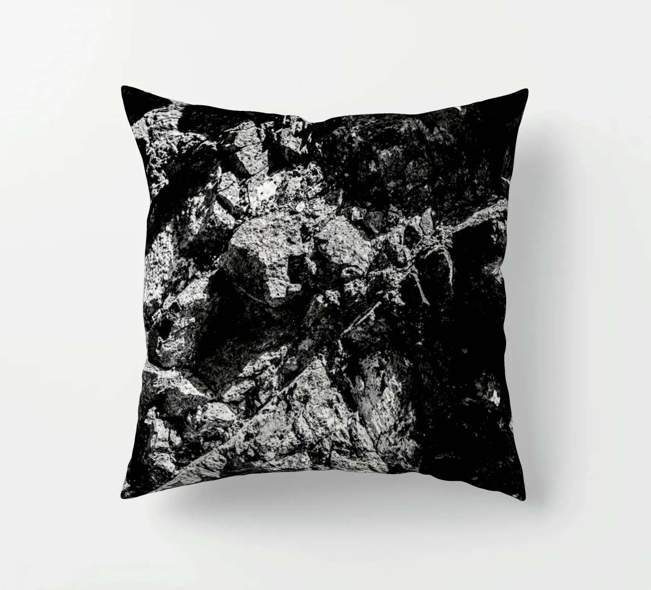 Rock Pattern 1 decorative cushion by Chris Abatzis
