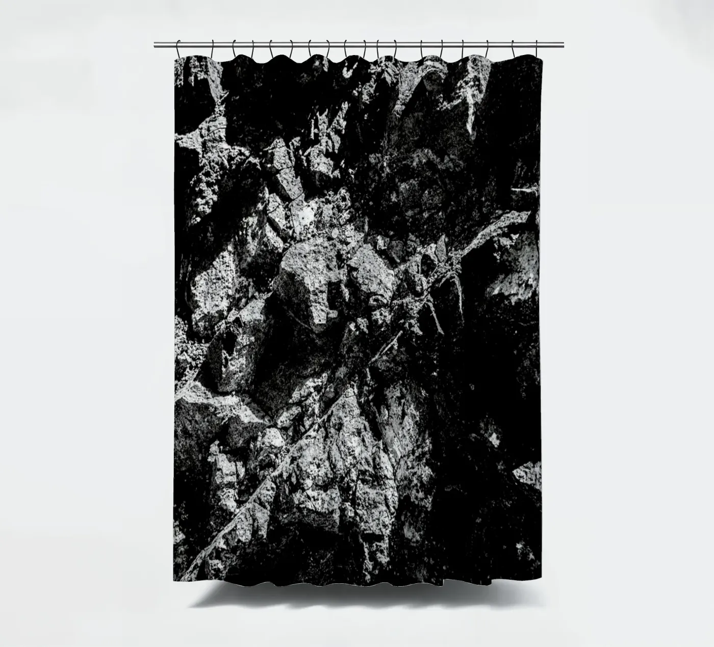 Rock Pattern 1 douchegordijn van Chris Abatzis