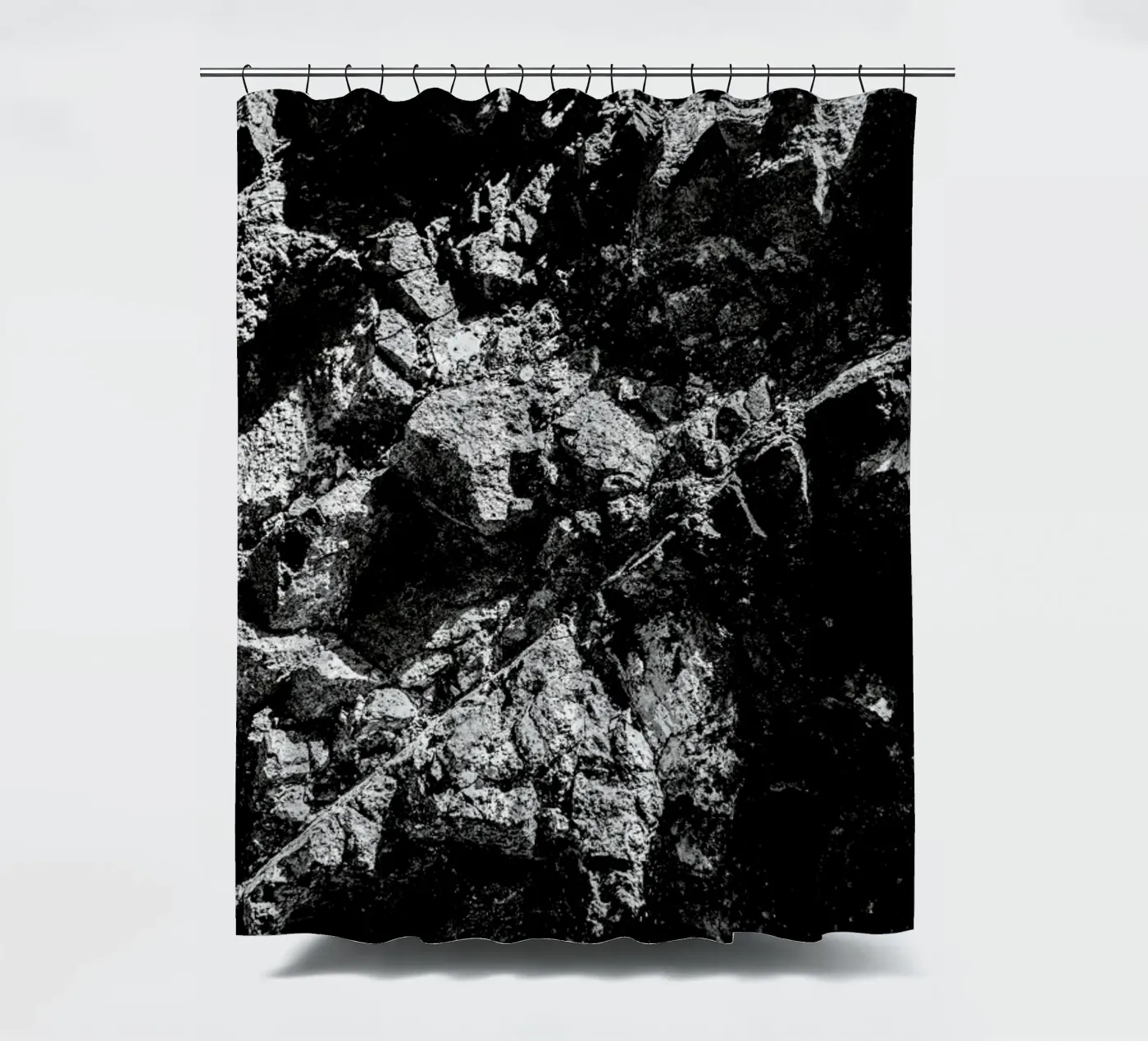 Rock Pattern 1 douchegordijn van Chris Abatzis