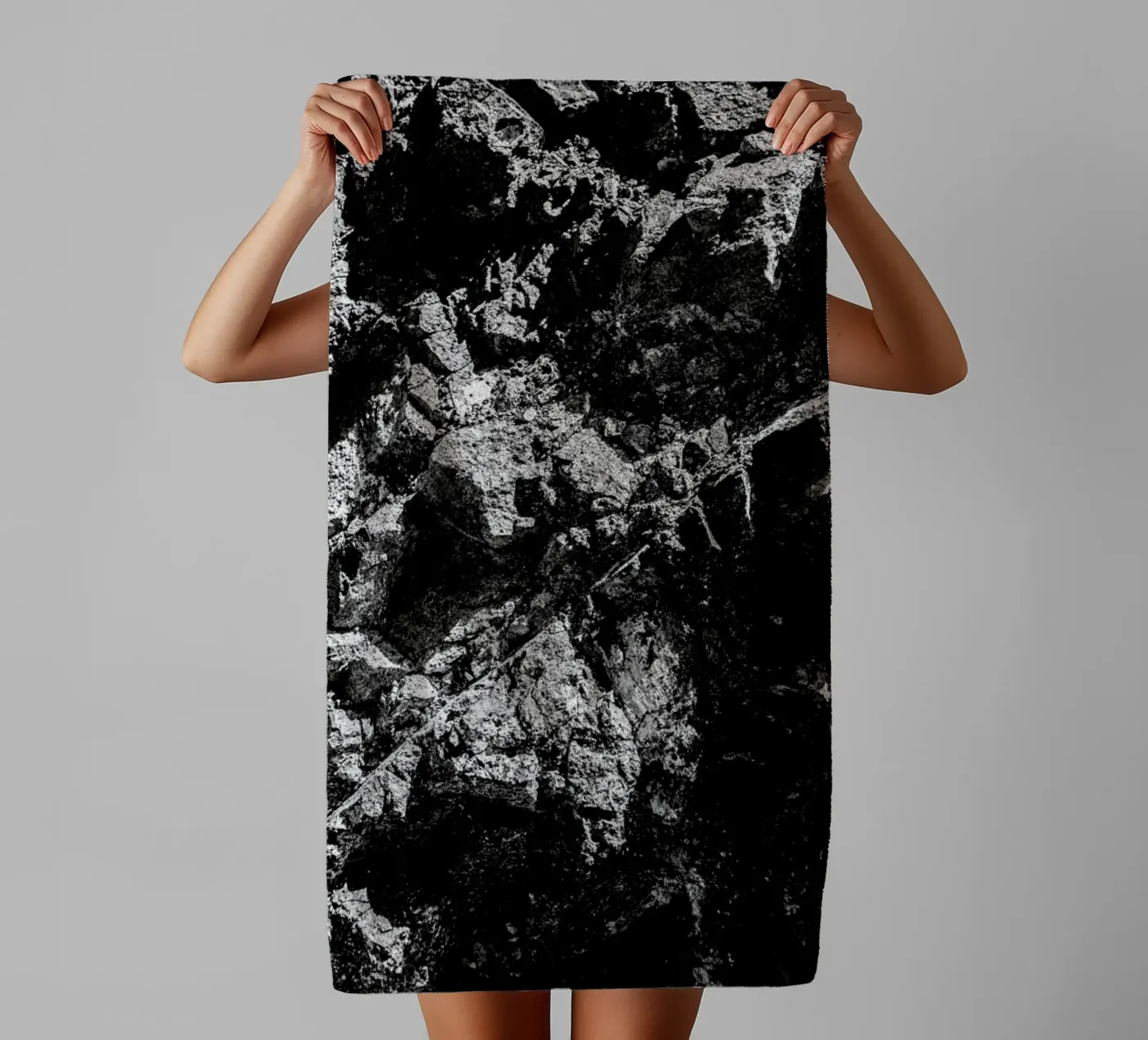 Rock Pattern 1 badhanddoek van Chris Abatzis